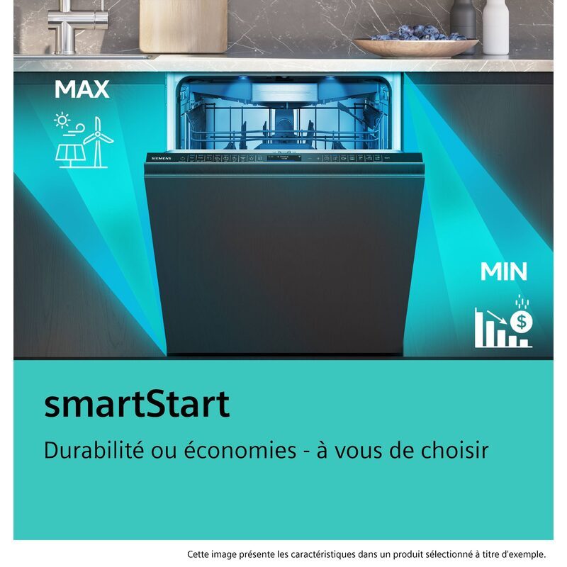 siemens extraklasse sn65exm0ce lave vaisselle tout intégrable 60 cm avec technologie autoopen dry