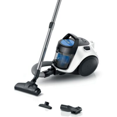 bosch exclusiv bks05mwht aspirateur sans sac blanc 1,5l compact et puissant