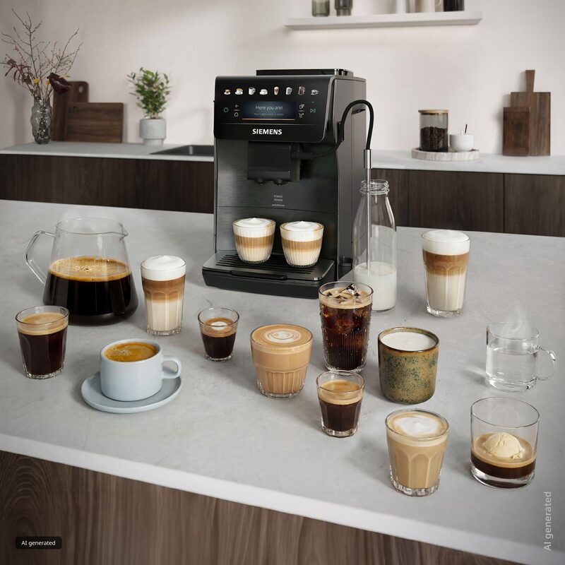 siemens tp607ef5 machine à café tout automatique iaroma inox foncé 41 boissons
