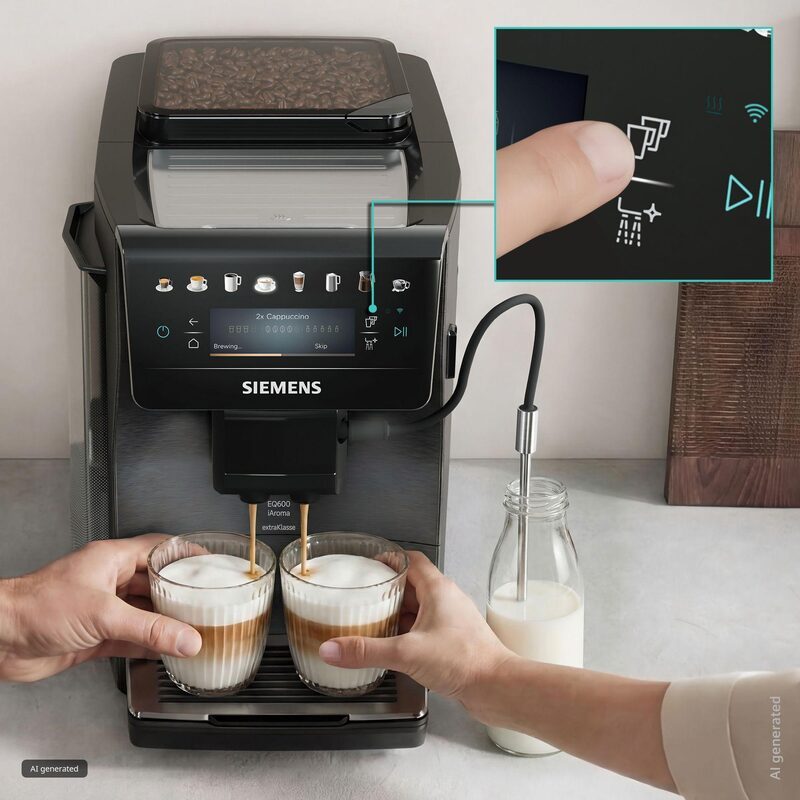 siemens tp607ef5 machine à café tout automatique iaroma inox foncé 41 boissons