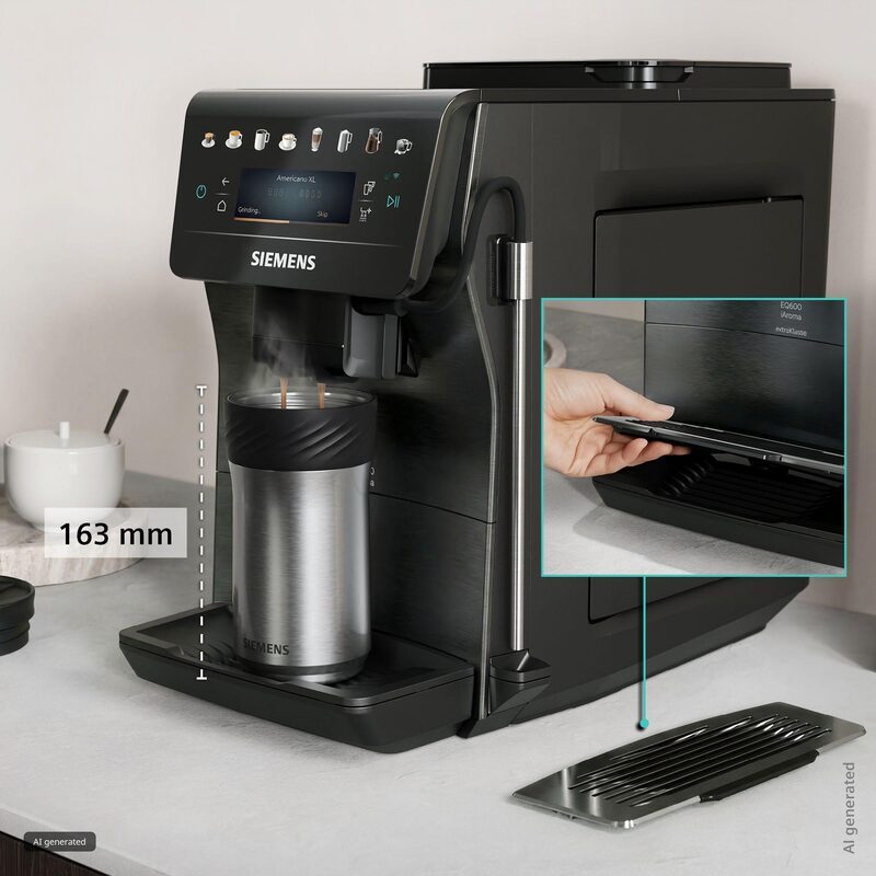 siemens tp607ef5 machine à café tout automatique iaroma inox foncé 41 boissons