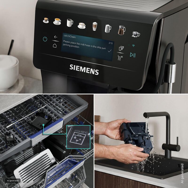siemens tp607ef5 machine à café tout automatique iaroma inox foncé 41 boissons