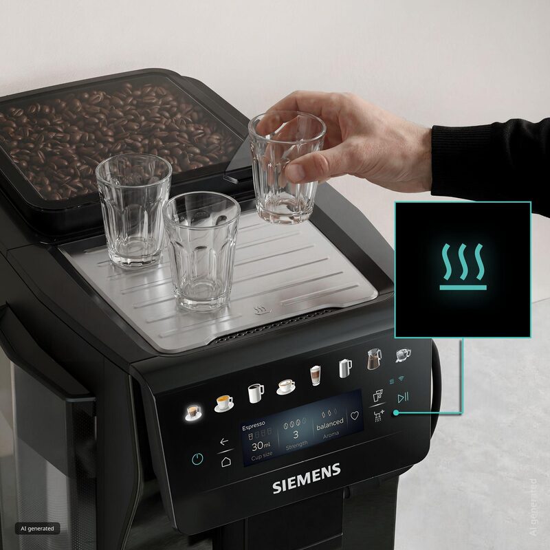 siemens tp607ef5 machine à café tout automatique iaroma inox foncé 41 boissons