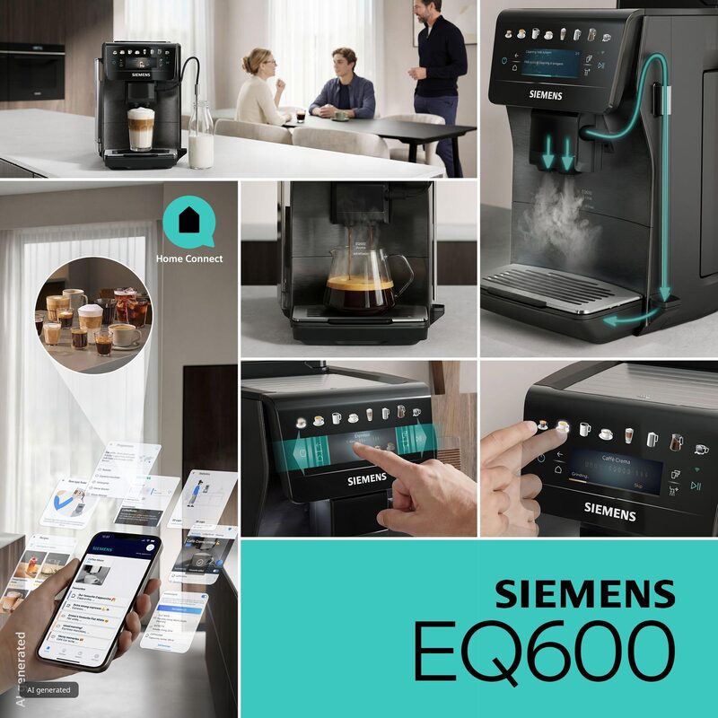 siemens tp607ef5 machine à café tout automatique iaroma inox foncé 41 boissons