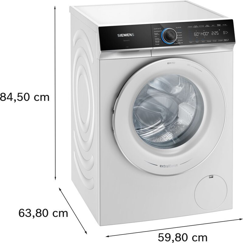 siemens extraklasse wg64b2a9fr iq700 machine à laver hublot 11 kg 1400 tr/min