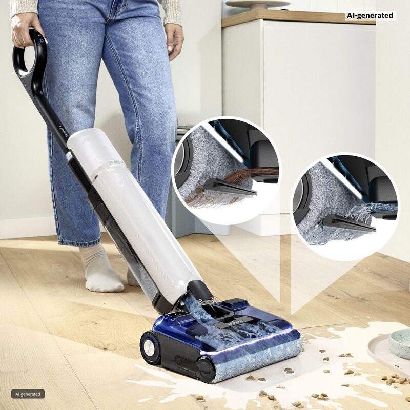 bosch exclusiv bhf41we aspirateur laveur oneflow avec auto nettoyage
