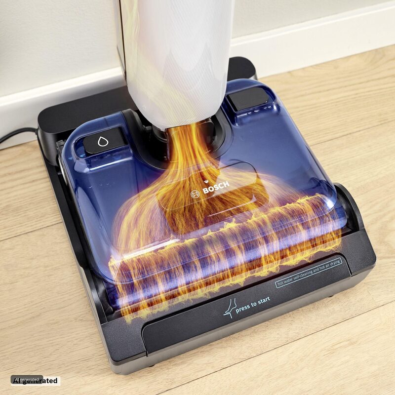 bosch exclusiv bhf41we aspirateur laveur oneflow avec auto nettoyage