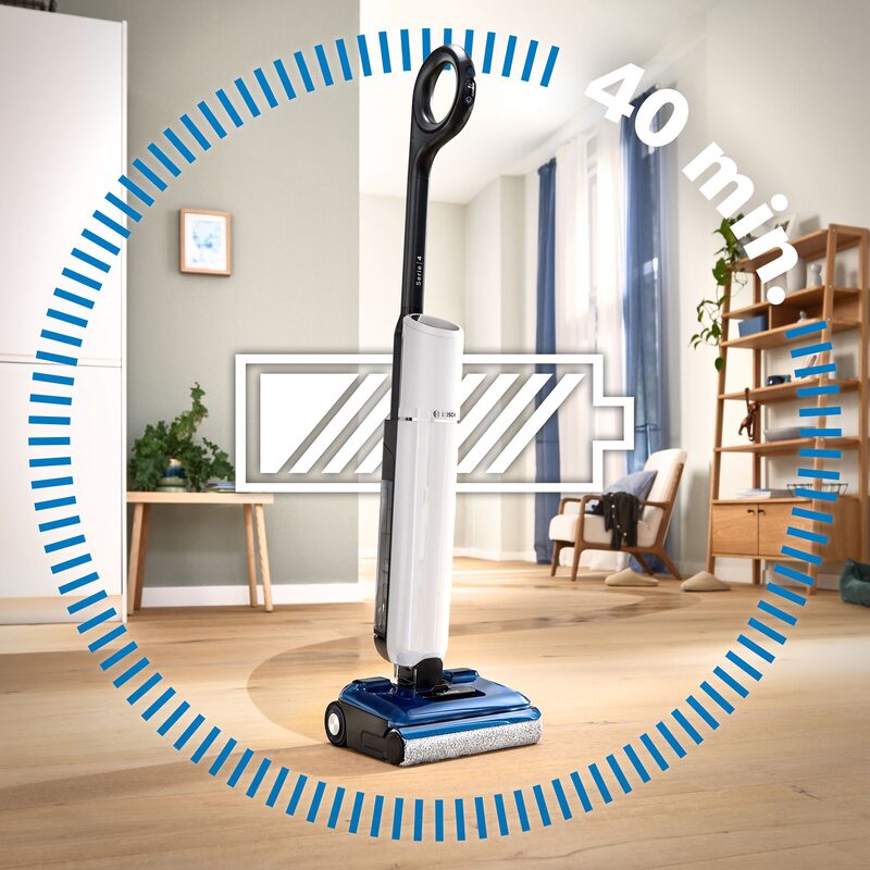 bosch exclusiv bhf41we aspirateur laveur oneflow avec auto nettoyage