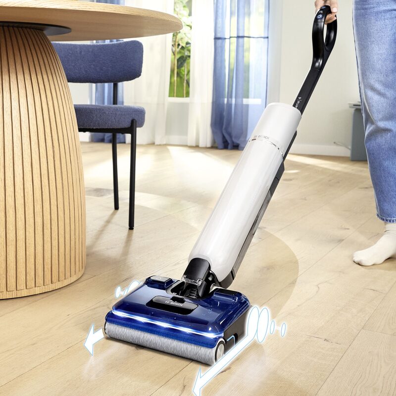 bosch exclusiv bhf41we aspirateur laveur oneflow avec auto nettoyage