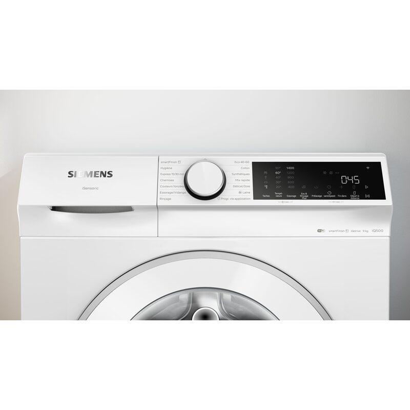 siemens extraklasse wg44j207fr iq500 machine à laver hublot 9 kg 1400 tr/min