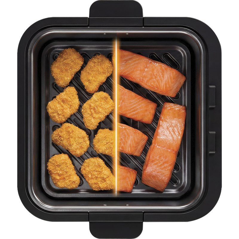 smeg afc01sbmeu air fryer 7l capacité et cuisson à air chaud pulsé