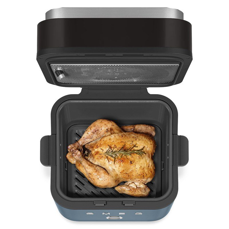 smeg afc01sbmeu air fryer 7l capacité et cuisson à air chaud pulsé