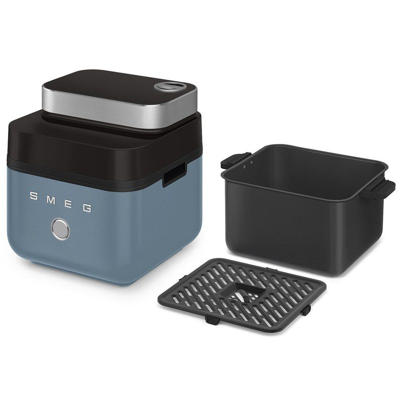 smeg afc01sbmeu air fryer 7l capacité et cuisson à air chaud pulsé