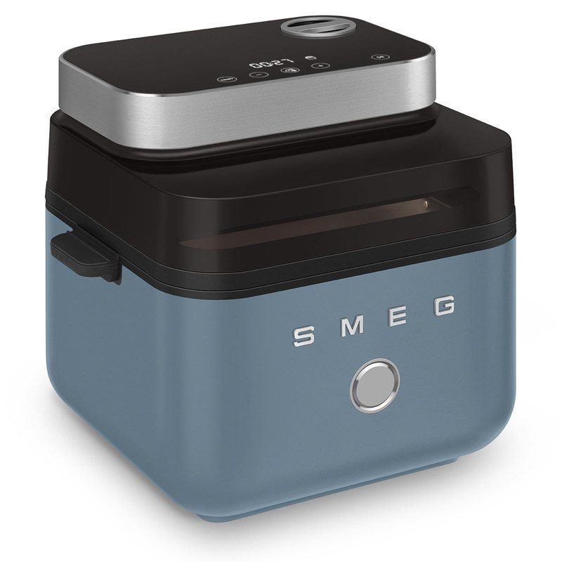 smeg afc01sbmeu air fryer 7l capacité et cuisson à air chaud pulsé