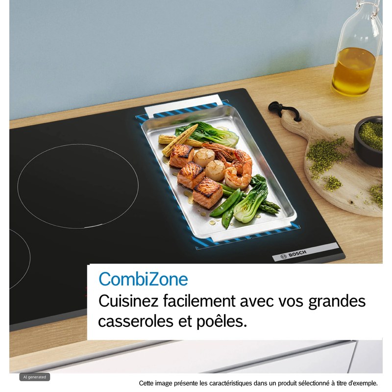 bosch série 6 pvs831hc1e plaque induction 80 cm combizone perfectfry plus home connect