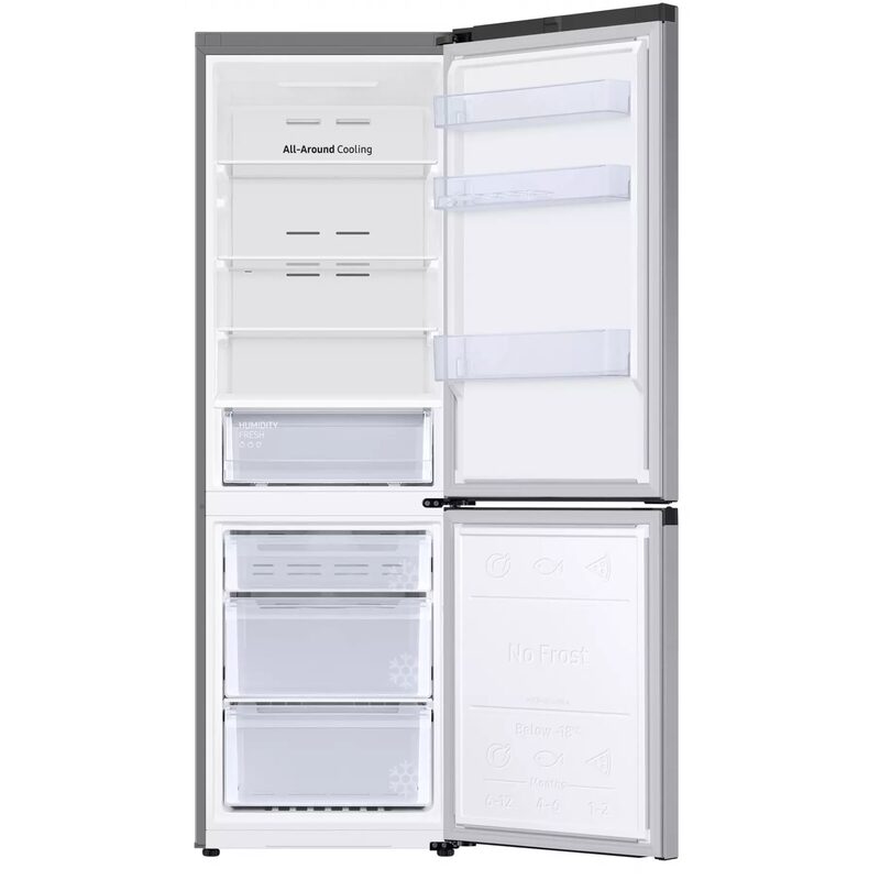 réfrigérateur combiné samsung rb34c600csa 344 l no frost spacemax classe c metal grey
