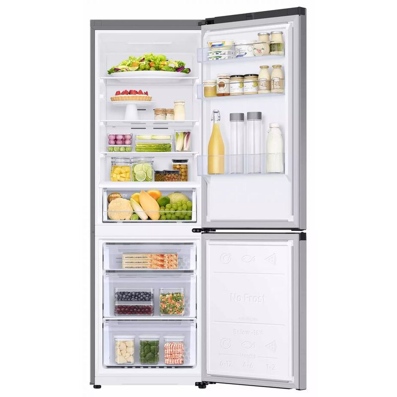 réfrigérateur combiné samsung rb34c600csa 344 l no frost spacemax classe c metal grey