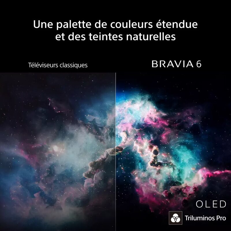 sony k83a65pb oled 4k google tv 83" noir oled absolu et dolby atmos